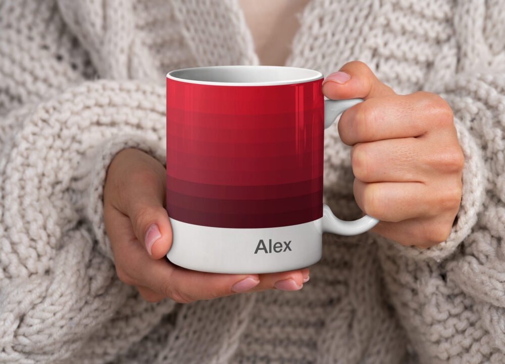Personalised Colour Band Mugs - Image 4