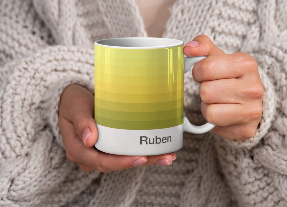 Personalised Colour Band Mugs - Image 2