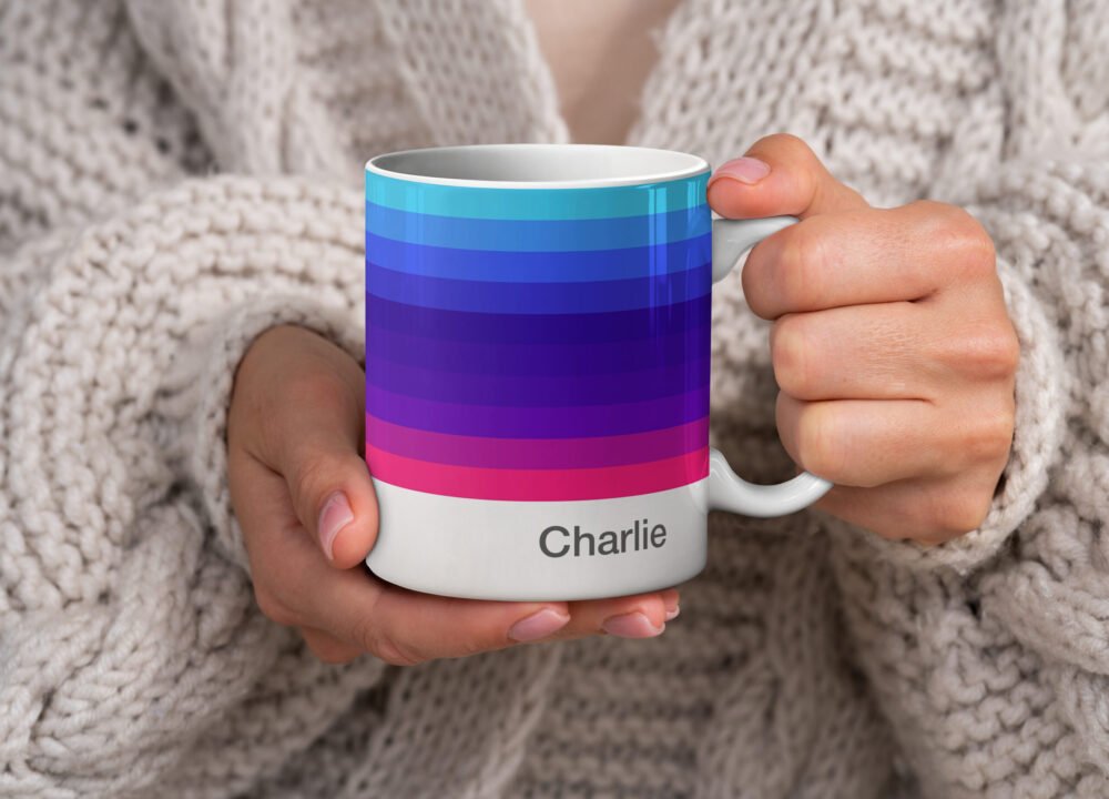 Personalised Colour Band Mugs - Image 6