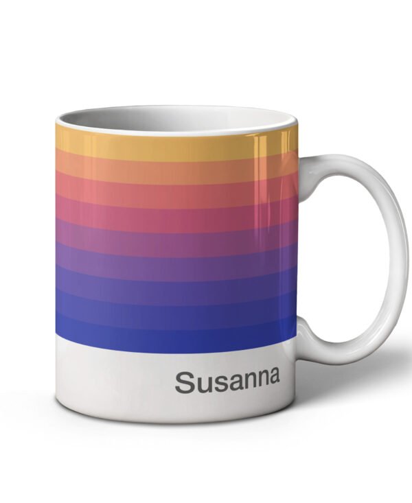 Personalised Colour Band Mugs