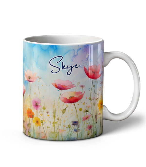 Personalised Flower Meadow Mugs