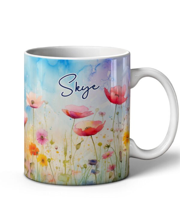 Personalised Flower Meadow Mugs