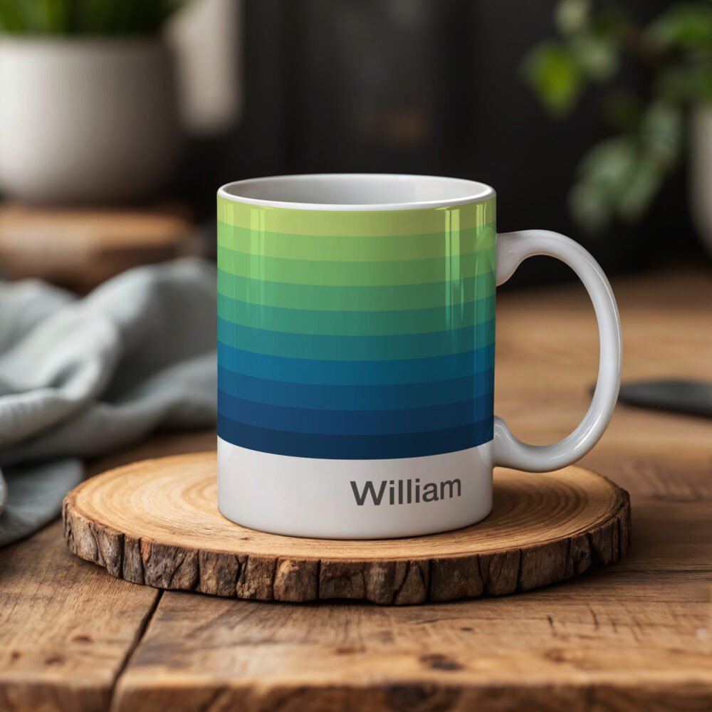 Personalised Colour Band Mugs - Image 7