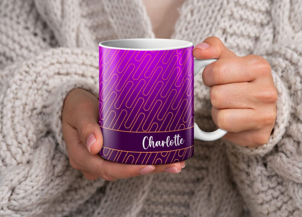 Personalised Gradient Pattern Mugs - Image 3