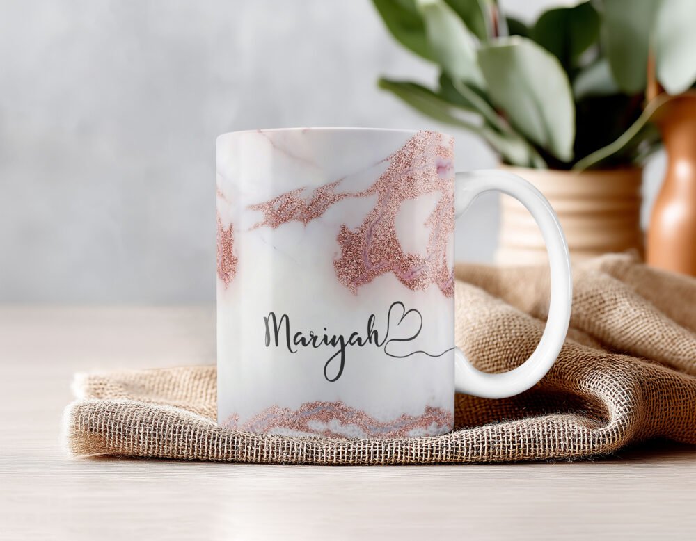 Personalised Marble Heart Mugs - Image 7