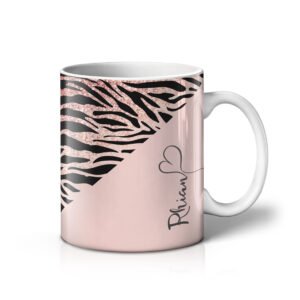 Rose Gold Tiger Print