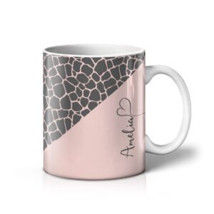 Grey Giraffe Print