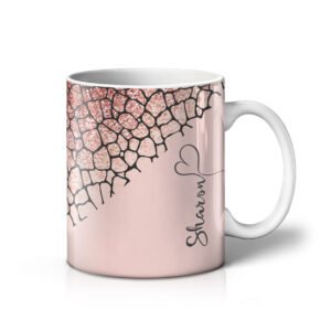 Rose Gold Giraffe Print
