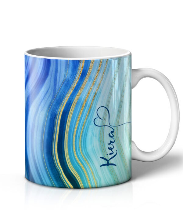 Personalised Agate Watercolour Marble Mugs