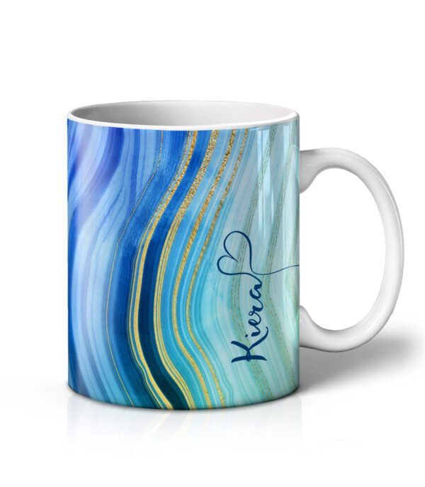 Personalised Agate Watercolour Marble Mugs