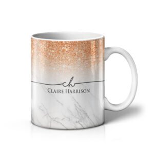 Glitter & White Marble