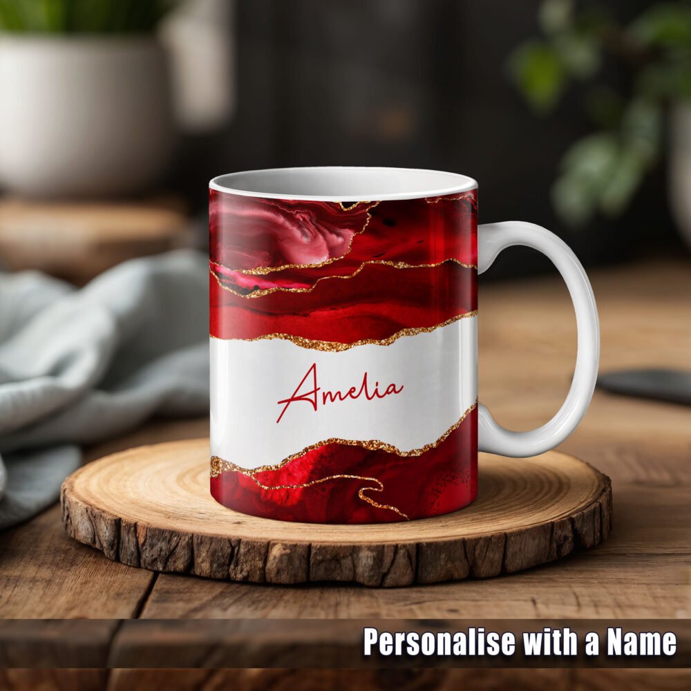 Personalised Agate Marble Swirl Mugs - Image 4