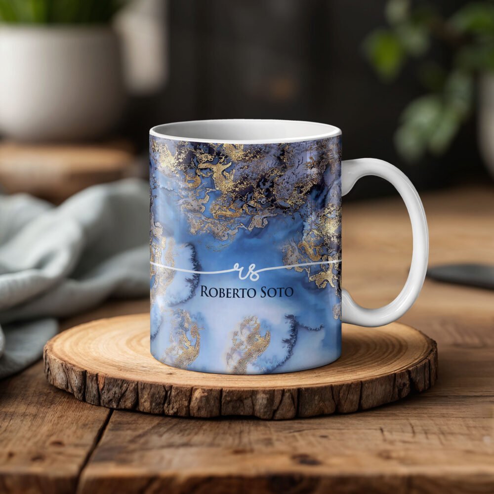 Personalised Name & Initials Marble Mugs - Image 5