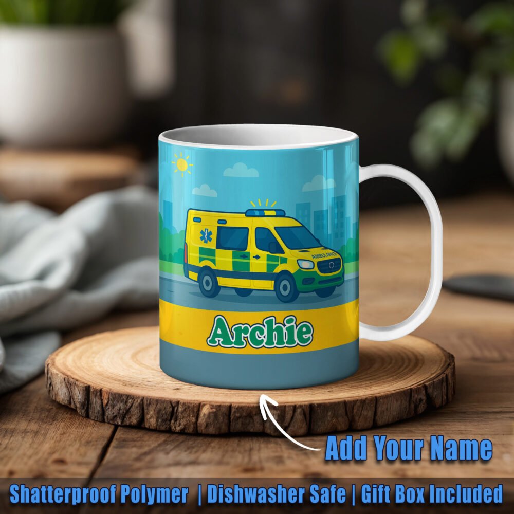 Personalised Polymer Vehicle Theme Mugs - Image 4