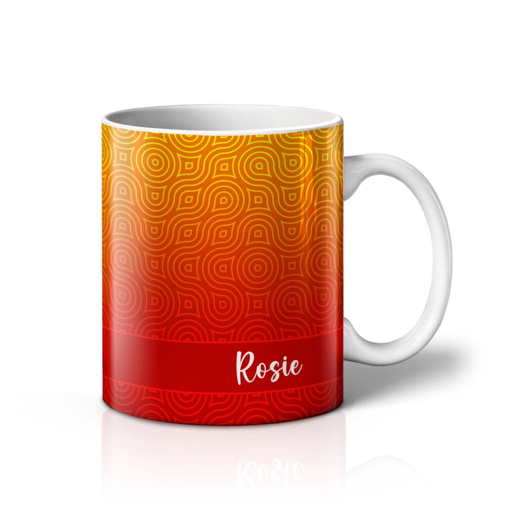 Personalised Gradient Pattern Mugs