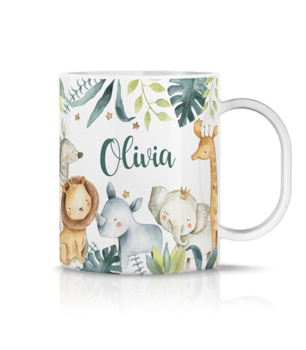 Personalised Polymer Animal Theme Mugs