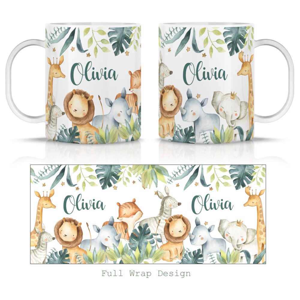 Personalised Polymer Animal Theme Mugs - Image 14