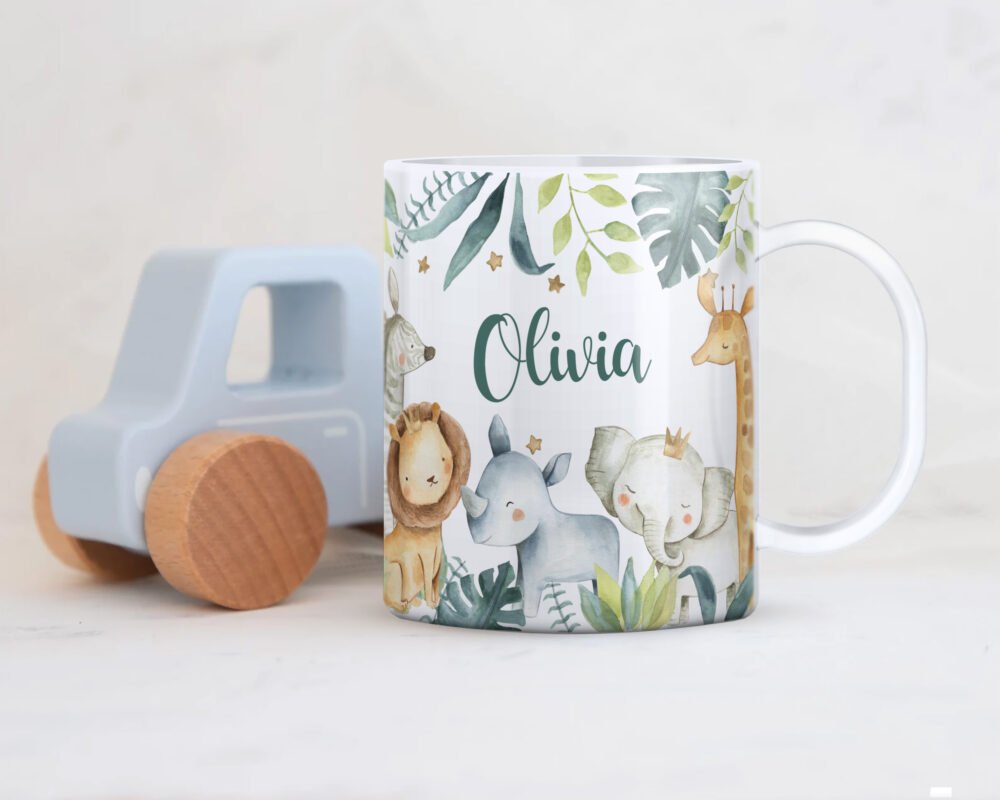 Personalised Polymer Animal Theme Mugs - Image 15